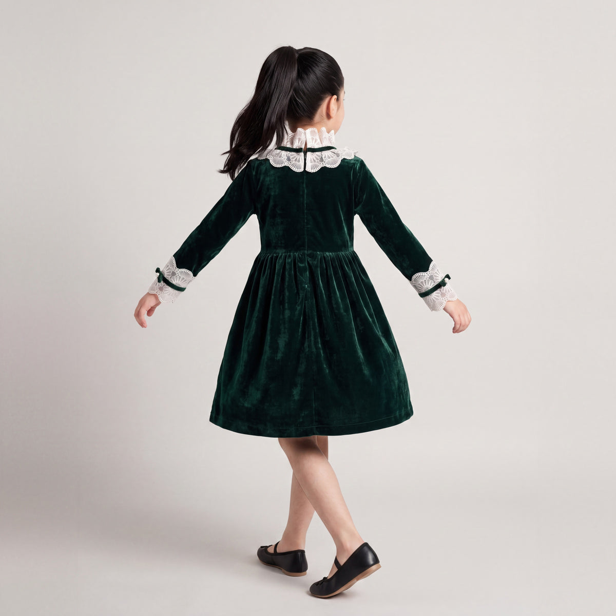 Gabriel Green Velvet Dress