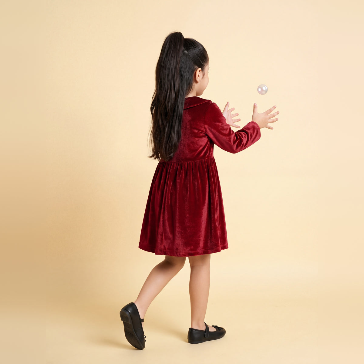 Aurelia Red Velvet Dress